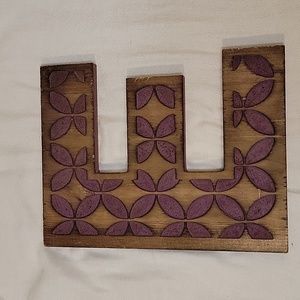 Wooden letter E